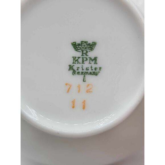 Vintage KPM Krister China Germany Gold Rose Design. 3-Piece Set. - Picture 2 of 12